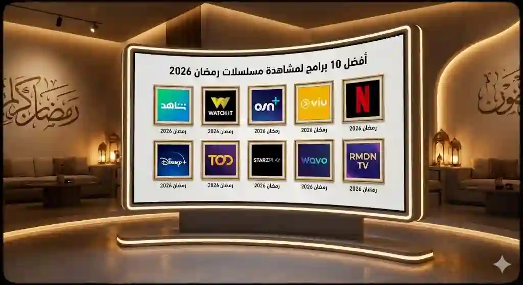 أقوى 10 برامج لمشاهدة مسلسلات رمضان 2026 (للايفون والاندرويد)
