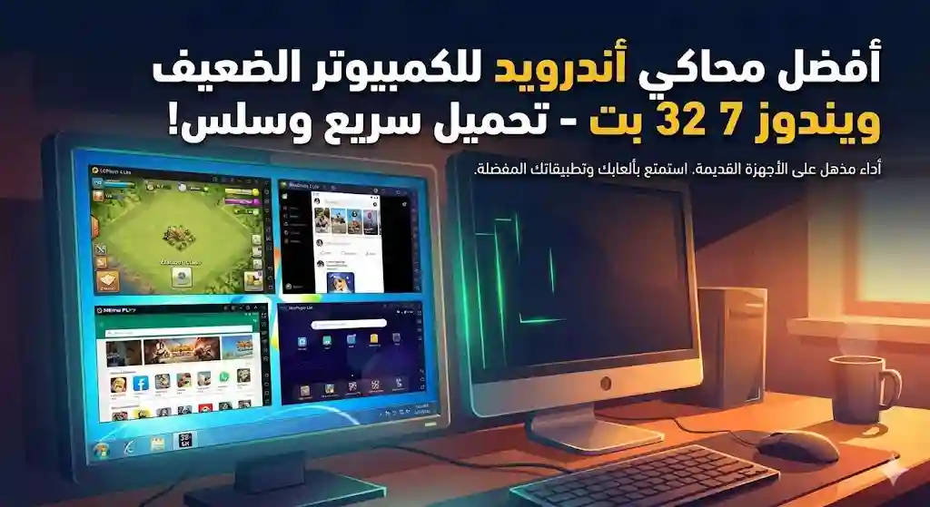 تحميل أخف وأسرع محاكي أندرويد للكمبيوتر (ويندوز 7 - 32 بت)