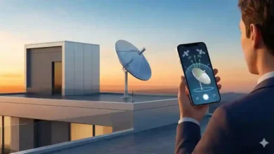 ضبط اتجاه الطبق على النايل سات بالهاتف