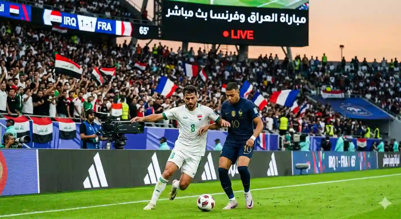 بث مباشر العراق ضد فرنسا كاس العالم اليوم الاثنين 22/06/2026